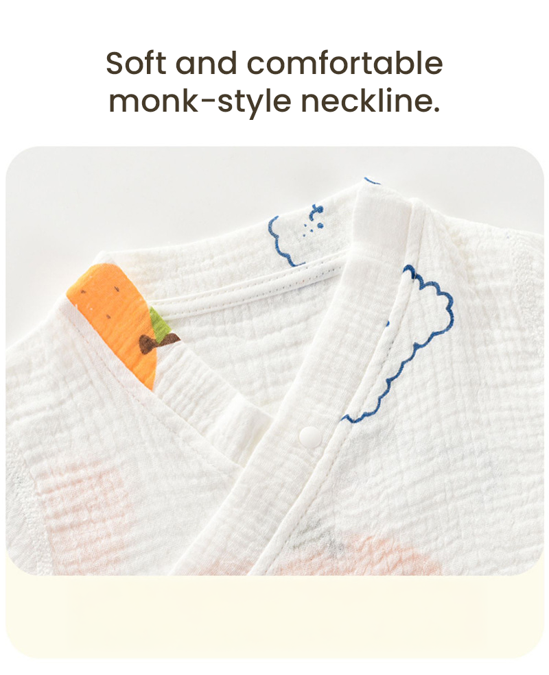 Muslin double layer gauze hygroscopic kimono Jumpsuit