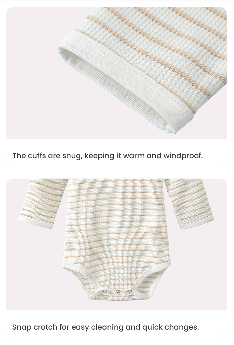 ZidBoho 100% Cotton Full sleeved Striped Romper
