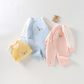 Organic cotton lace up robe jumpsuit