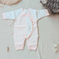 Organic cotton lace up robe jumpsuit