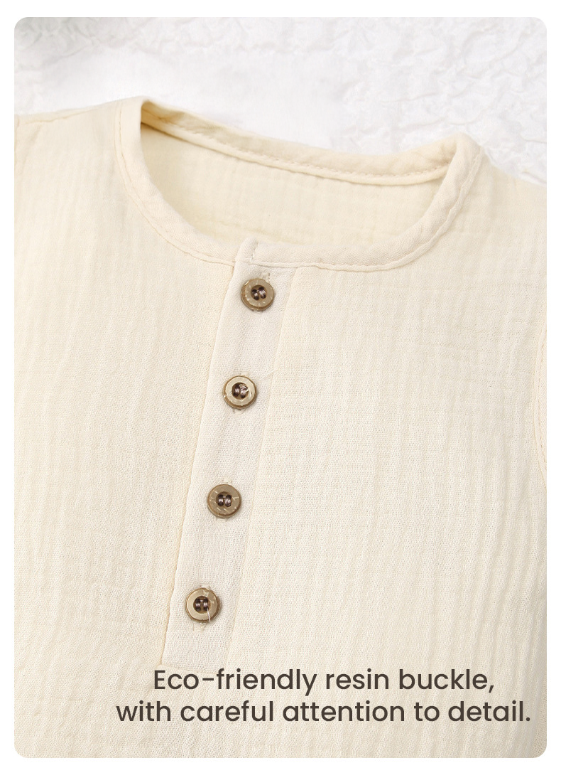 Zidsummer Muslin wooden button romper