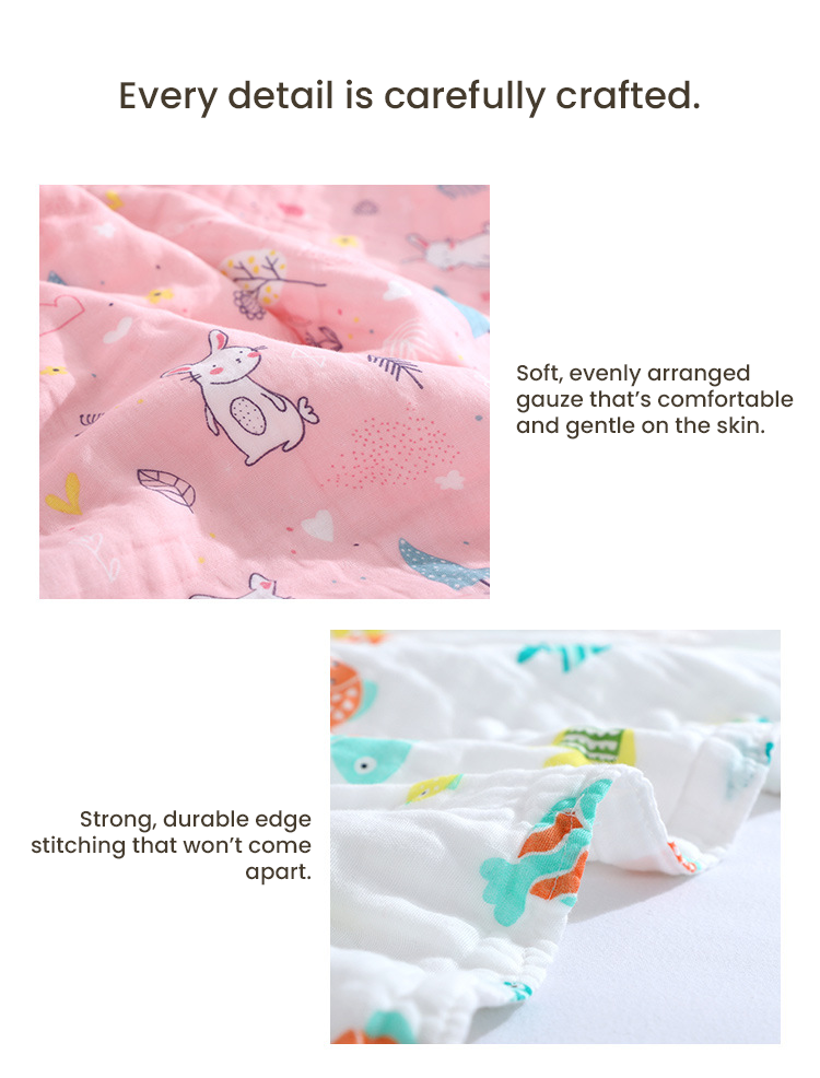 6 layer gauze high density ZidYarn swaddle wrap