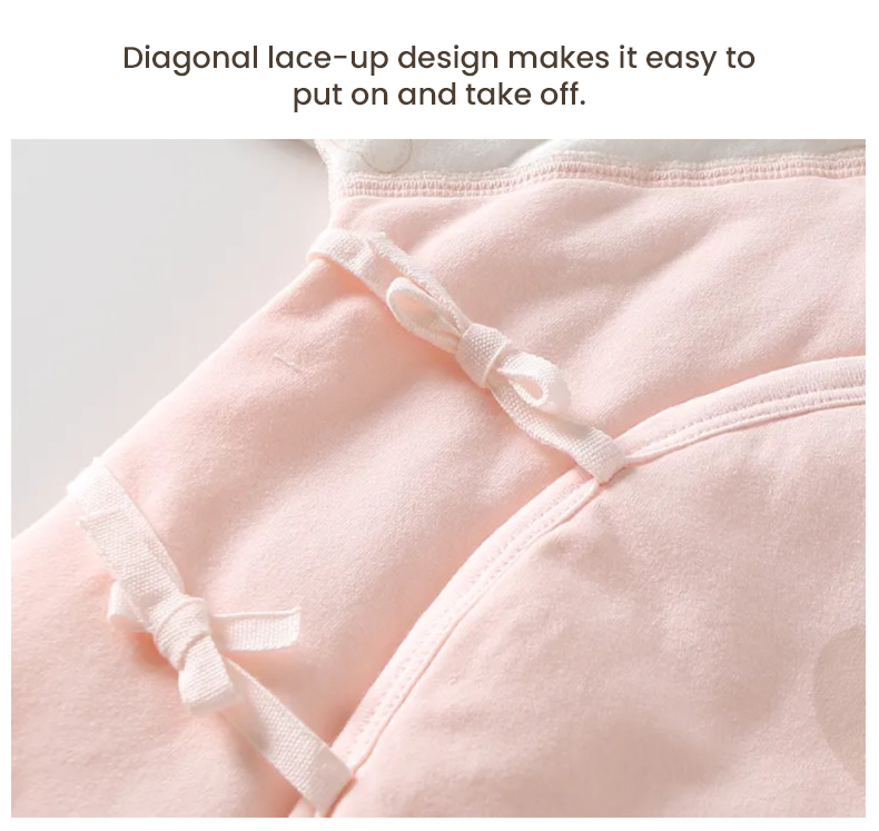 Organic cotton lace up robe jumpsuit