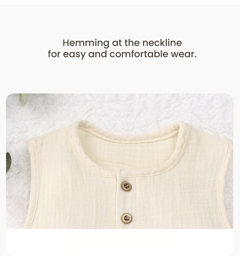 Zidsummer Muslin wooden button romper