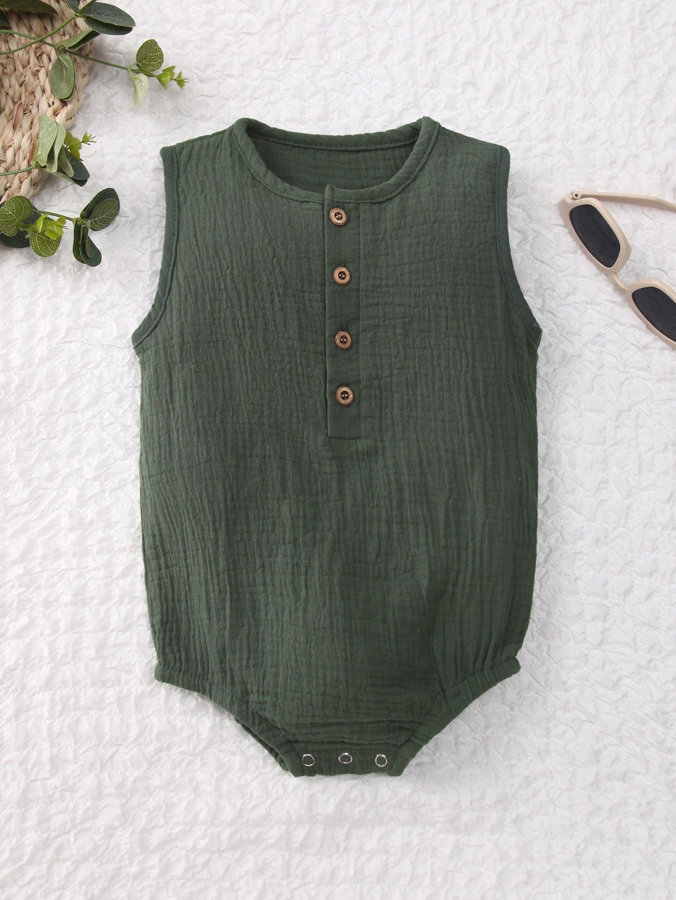 Zidsummer Muslin wooden button romper