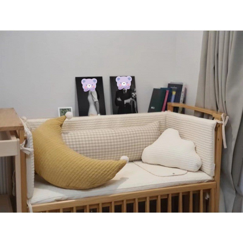 Nursing moon pillow evenly slant 100% cotton