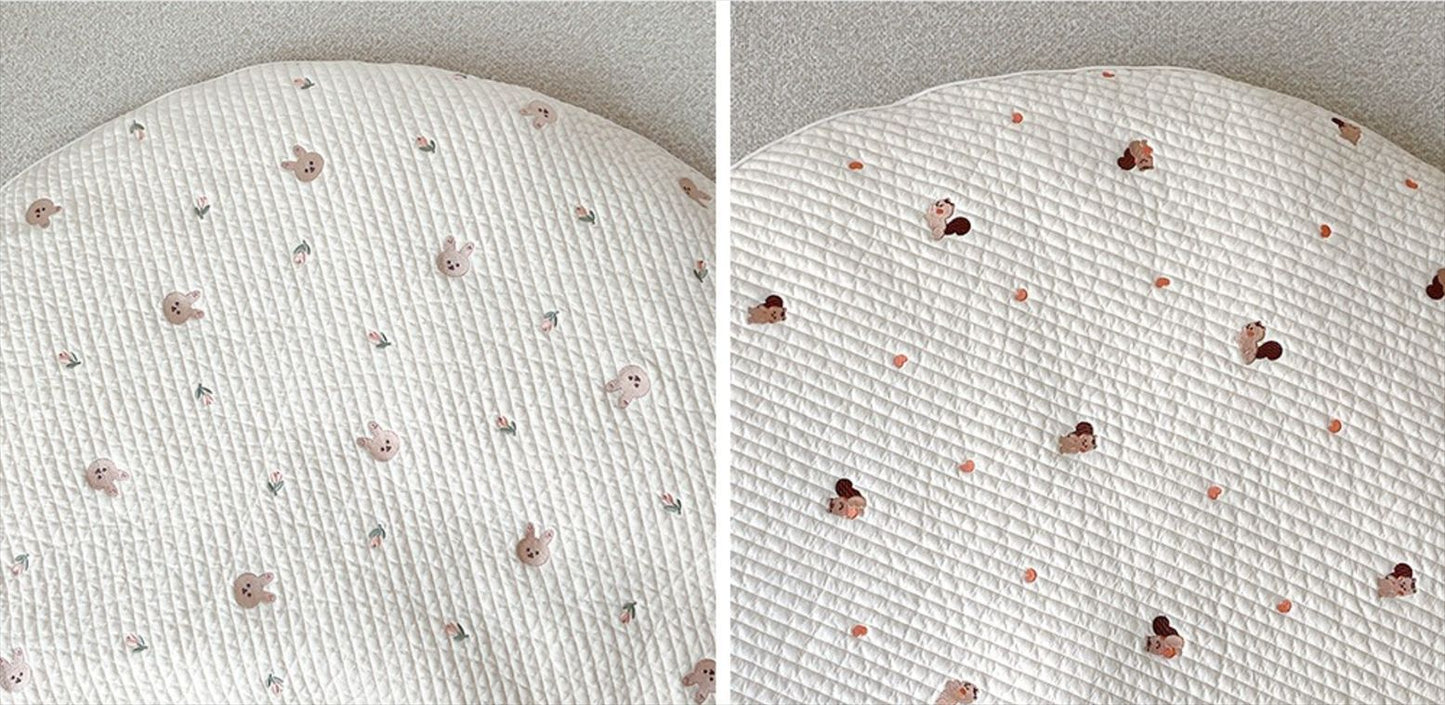 Embroidered Zidplay 100% cotton Crawling Mat