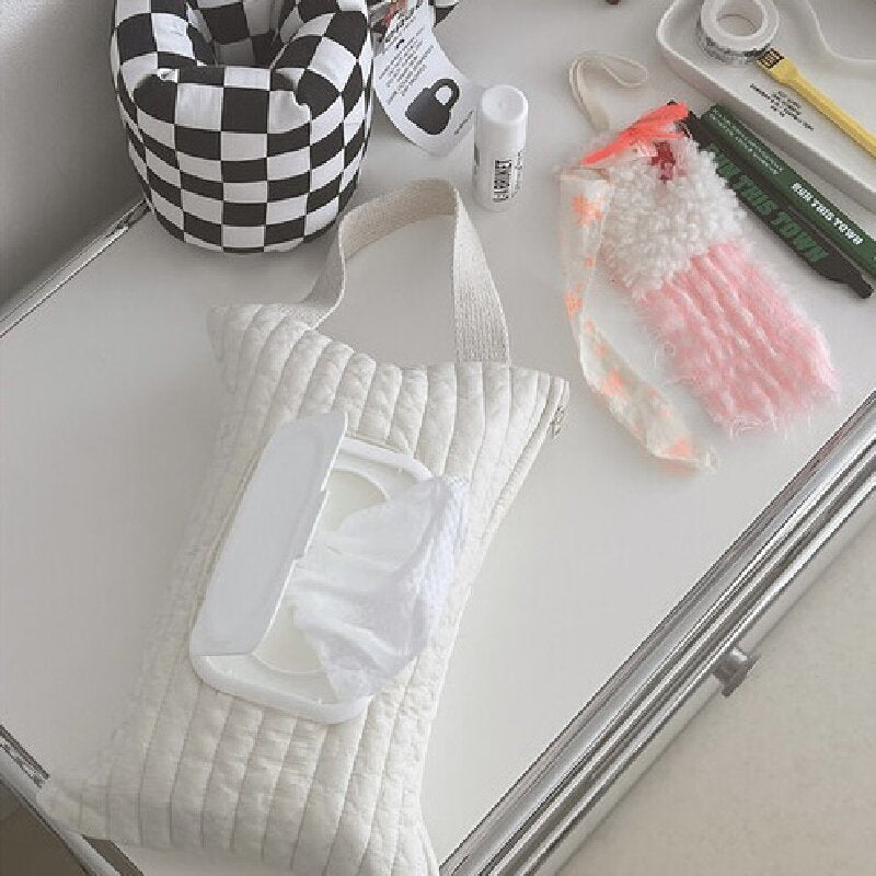 Quilted Cotton Wet Wipe Holder