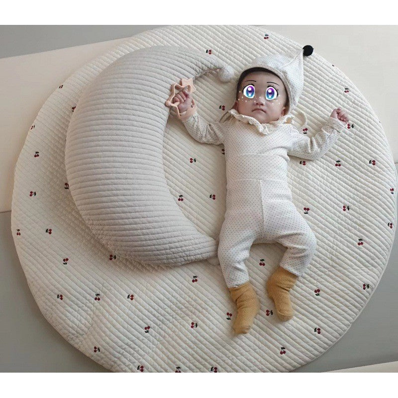 Nursing moon pillow evenly slant 100% cotton