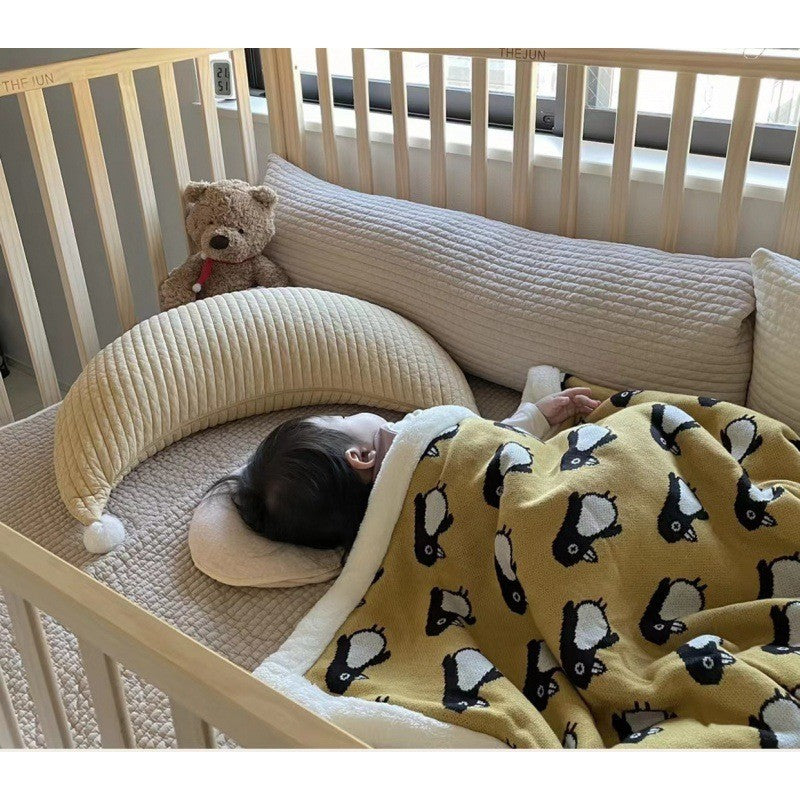 Nursing moon pillow evenly slant 100% cotton