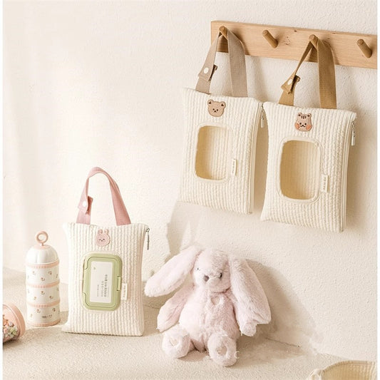 Quilted Cotton Wet Wipe Holder