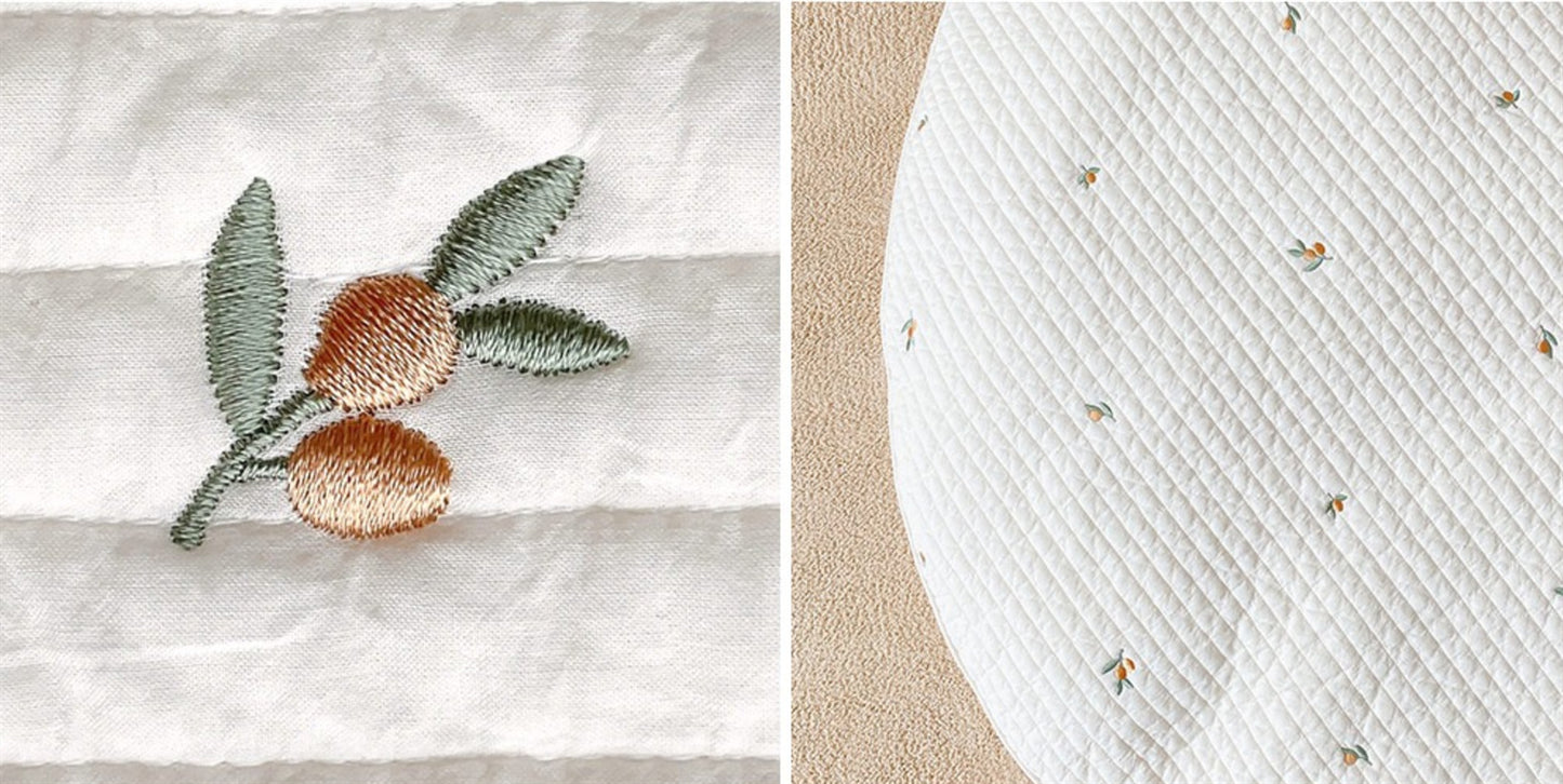 Embroidered Zidplay 100% cotton Crawling Mat