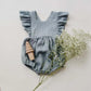 Zidkhadi Cotton Linen Flare sleeves Romper
