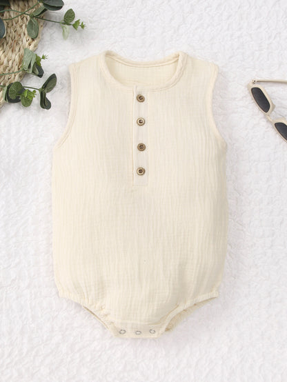 Zidsummer Muslin wooden button romper
