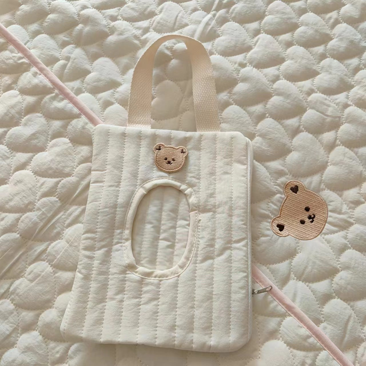 Quilted Cotton Wet Wipe Holder