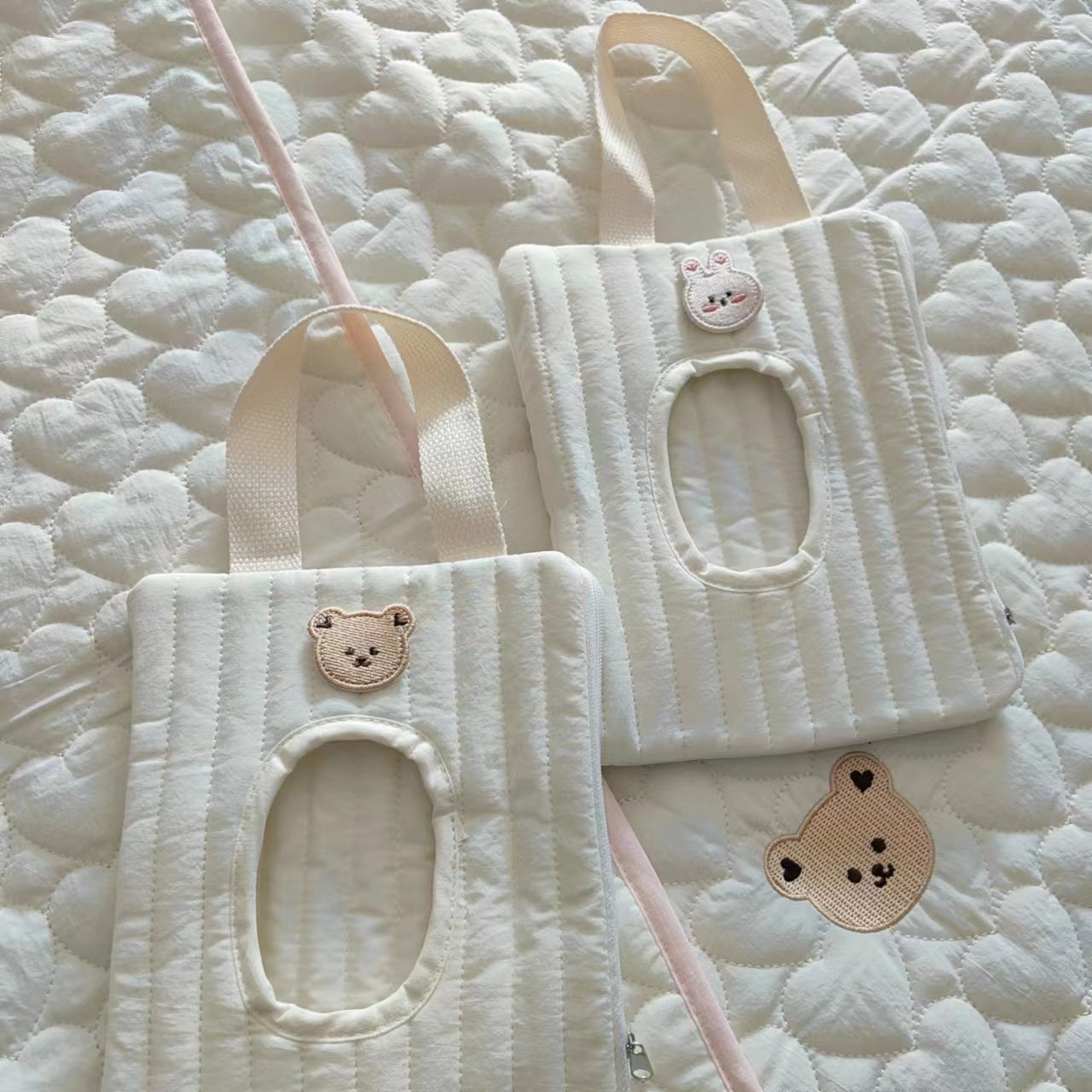 Quilted Cotton Wet Wipe Holder