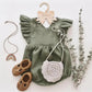 Zidkhadi Cotton Linen Flare sleeves Romper