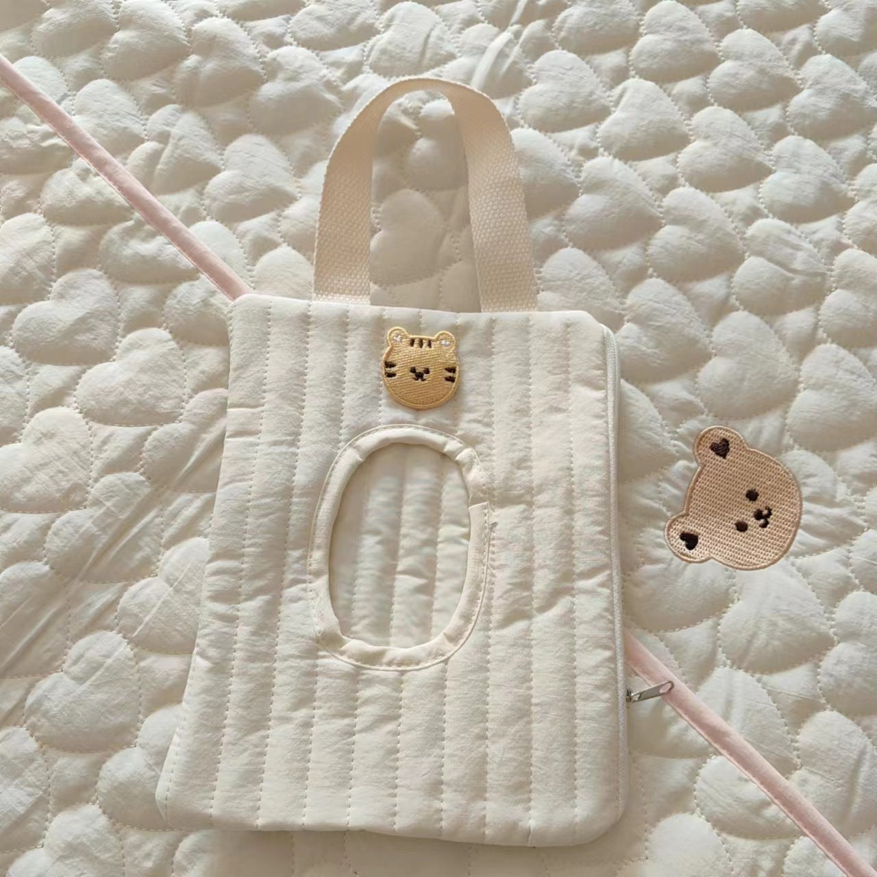 Quilted Cotton Wet Wipe Holder