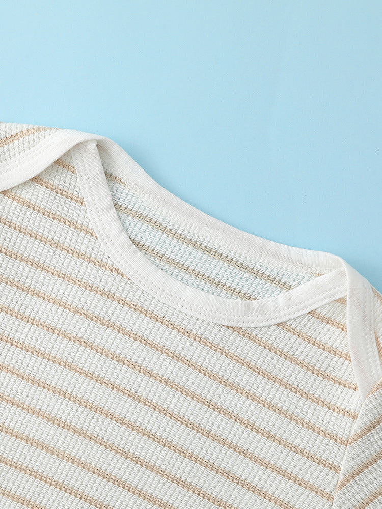 ZidBoho 100% Cotton Full sleeved Striped Romper