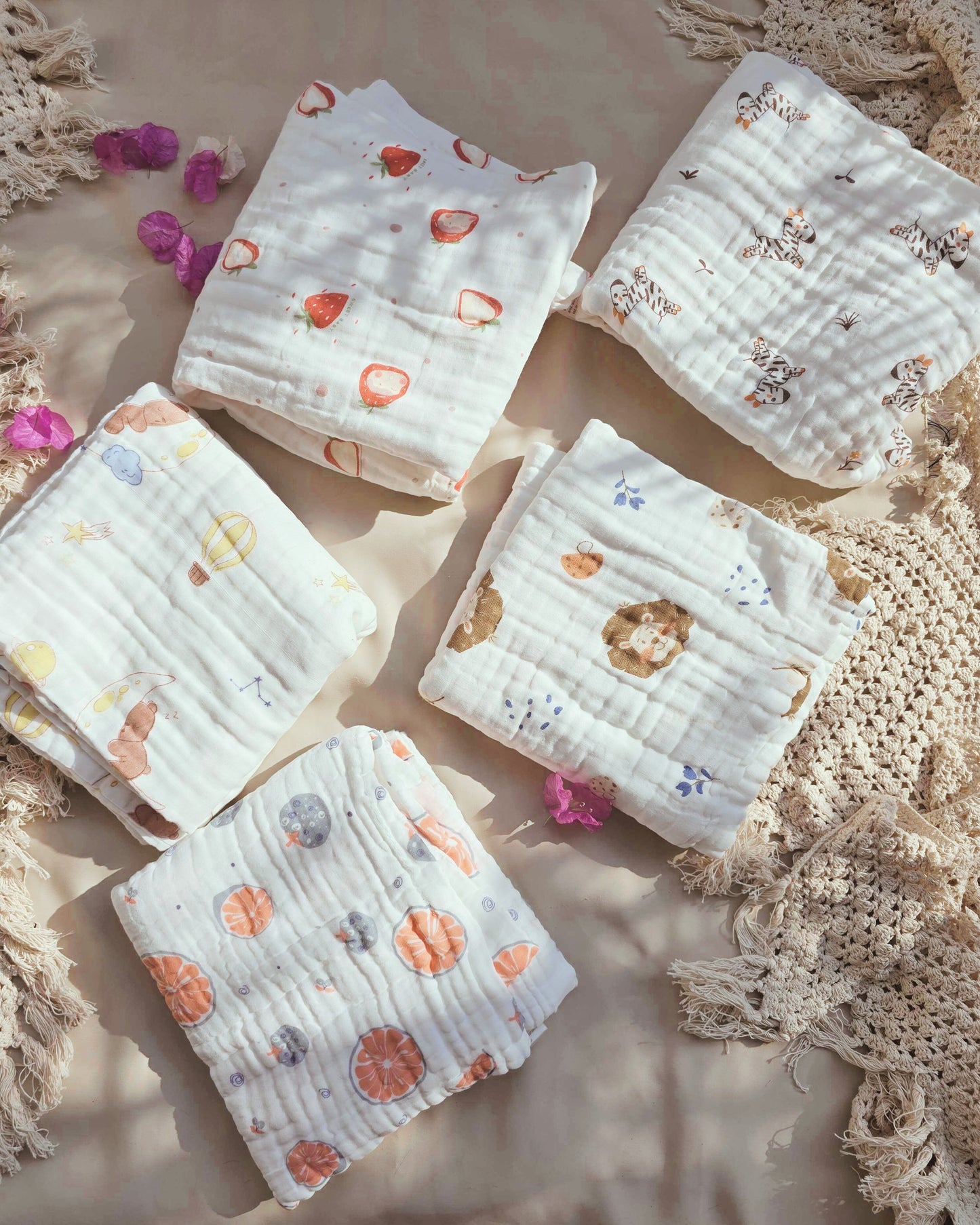 6 layer gauze high density ZidYarn swaddle wrap