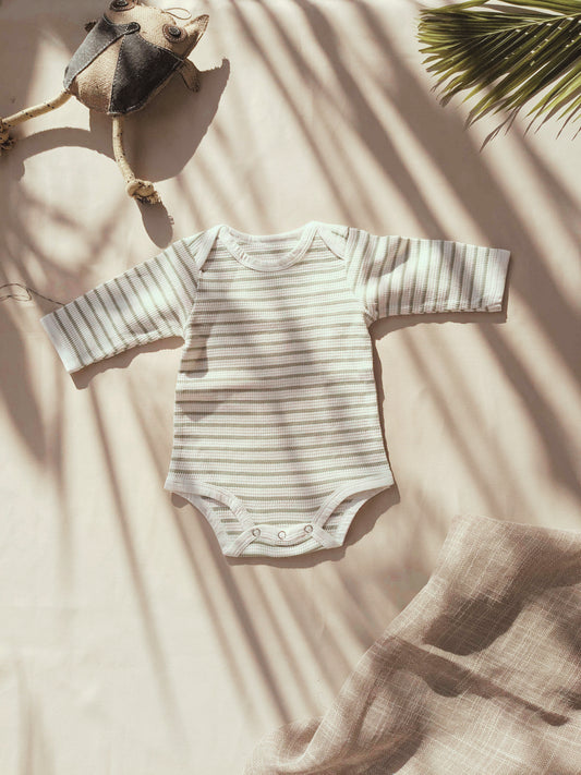 ZidBoho 100% Cotton Full sleeved Striped Romper