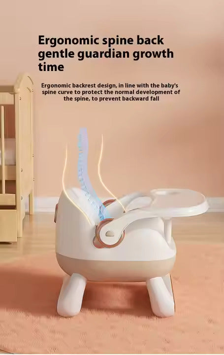 Ergonomic anti rollover Feed & Play Booster chair